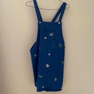Denim overall dress